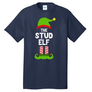 Funny The Stud Elf Christmas Family Party Pajama Tall T-Shirt