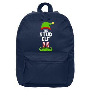 Funny The Stud Elf Christmas Family Party Pajama 16 in Basic Backpack