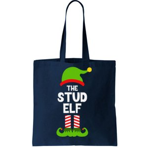 Funny The Stud Elf Christmas Family Party Pajama Tote Bag