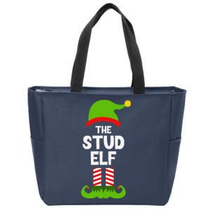 Funny The Stud Elf Christmas Family Party Pajama Zip Tote Bag