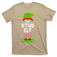 Funny The Stud Elf Christmas Family Party Pajama T-Shirt