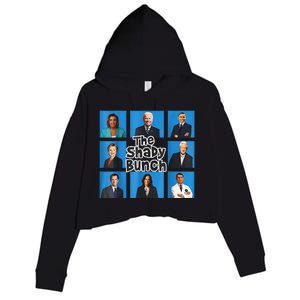 Funny The Shady Bunch 2024 Crop Fleece Hoodie