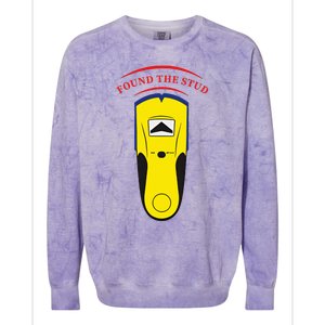 Found The Stud Funny Colorblast Crewneck Sweatshirt