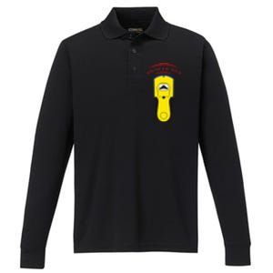 Found The Stud Funny Performance Long Sleeve Polo