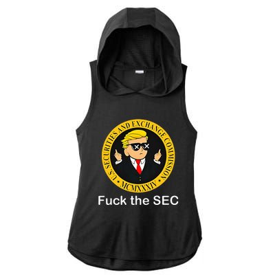 Fuck The Sec Mcmxxxiv Us Securities And Exchange Commission Ladies PosiCharge Tri-Blend Wicking Draft Hoodie Tank