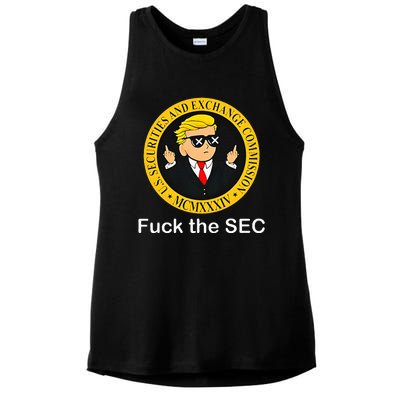 Fuck The Sec Mcmxxxiv Us Securities And Exchange Commission Ladies PosiCharge Tri-Blend Wicking Tank