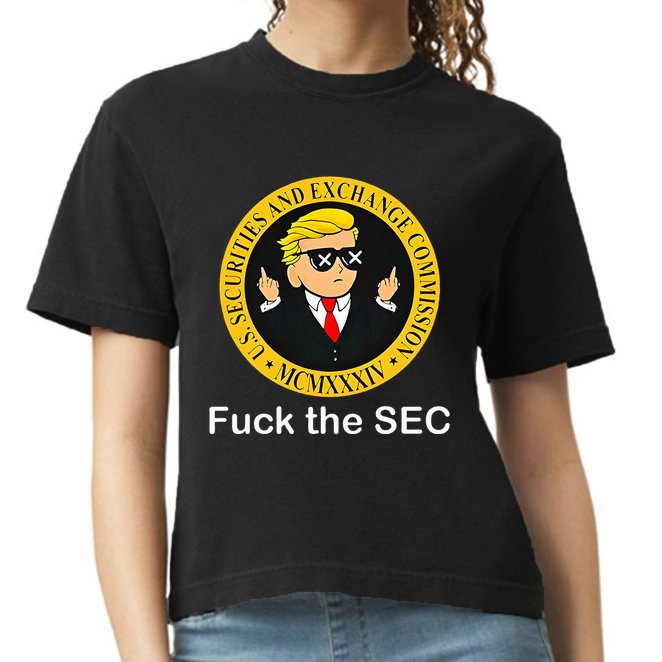 Fuck The Sec Mcmxxxiv Us Securities And Exchange Commission Comfort Colors Boxy T-Shirt