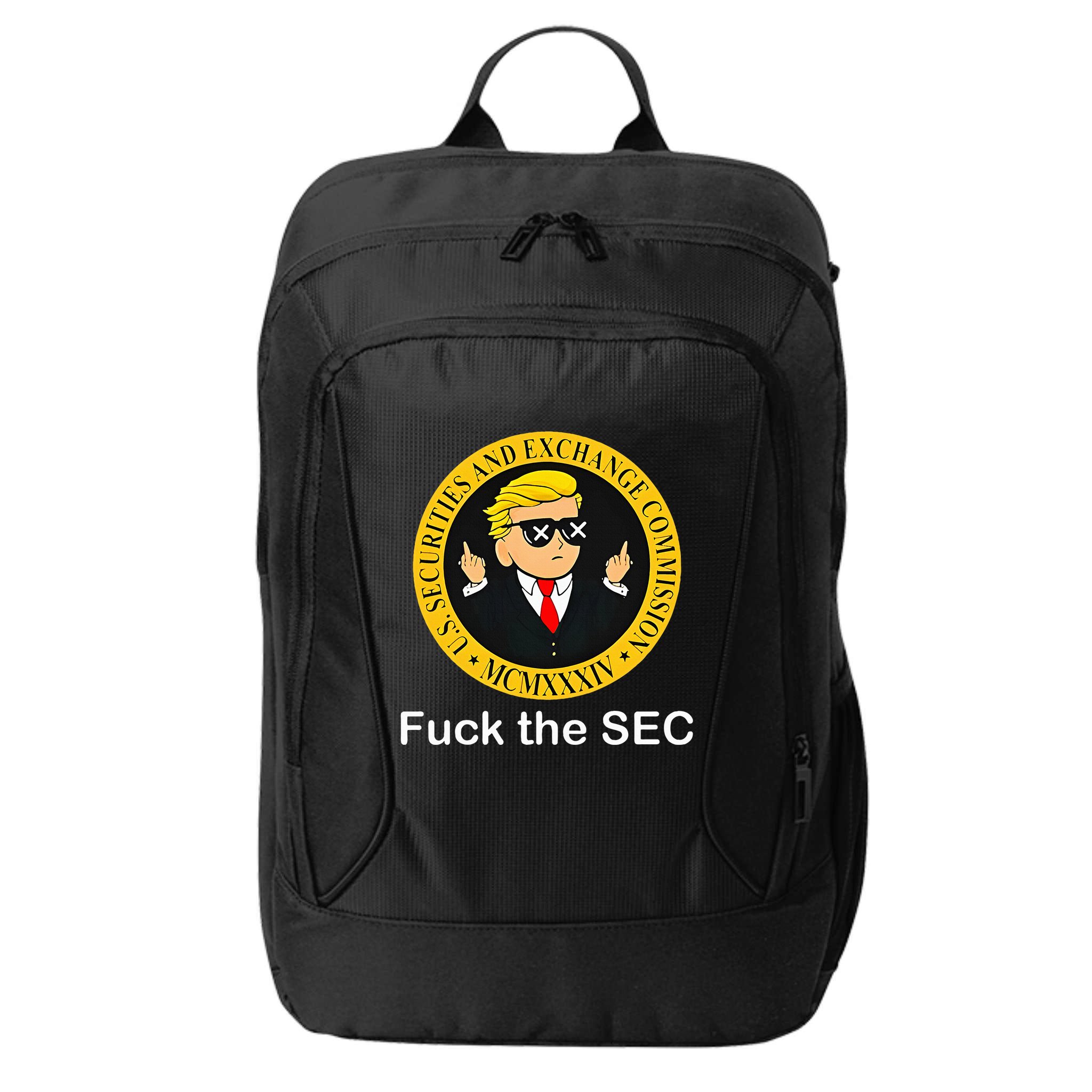 Fuck The Sec Mcmxxxiv Us Securities And Exchange Commission City Backpack