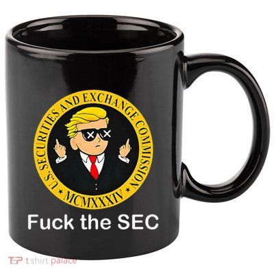 Fuck The Sec Mcmxxxiv Us Securities And Exchange Commission 11oz C Handle Ceramic Mug