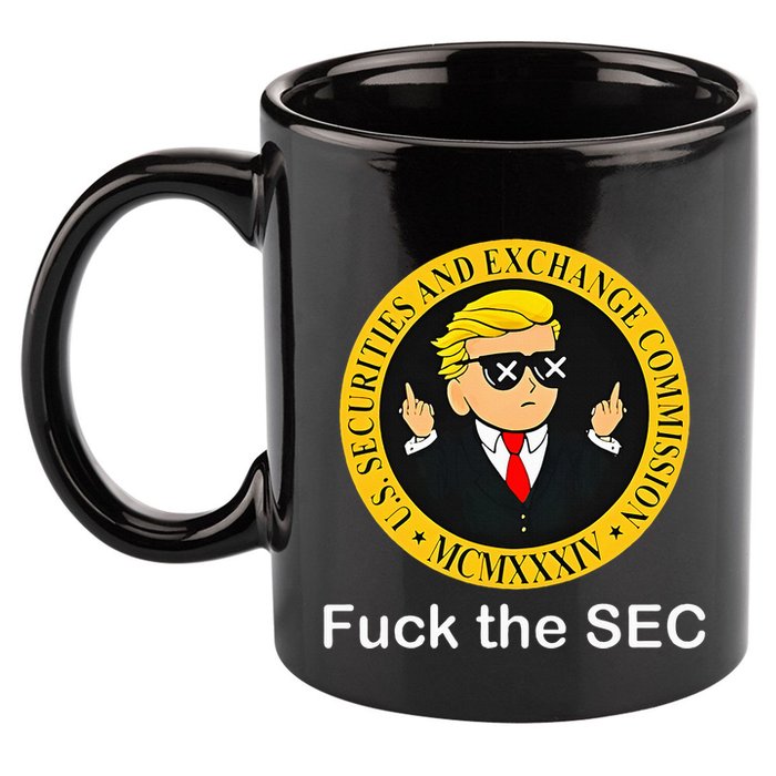 Fuck The Sec Mcmxxxiv Us Securities And Exchange Commission 11oz C Handle Ceramic Mug