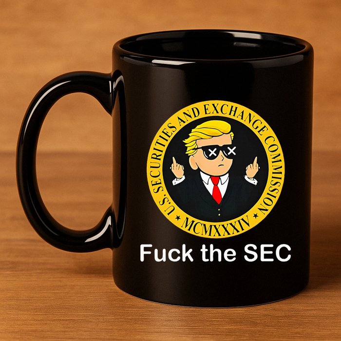Fuck The Sec Mcmxxxiv Us Securities And Exchange Commission 11oz C Handle Ceramic Mug