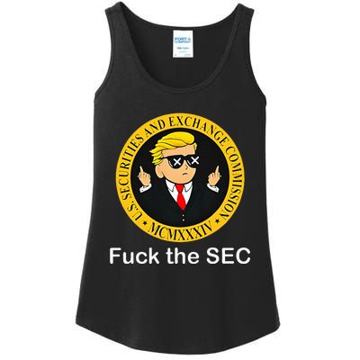 Fuck The Sec Mcmxxxiv Us Securities And Exchange Commission Ladies Essential Tank