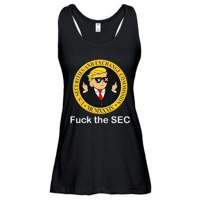 Fuck The Sec Mcmxxxiv Us Securities And Exchange Commission Ladies Essential Flowy Tank