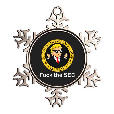 Fuck The Sec Mcmxxxiv Us Securities And Exchange Commission Metallic Star Ornament