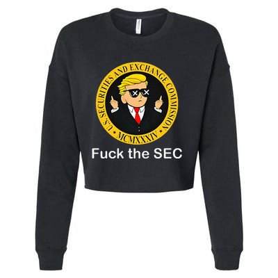 Fuck The Sec Mcmxxxiv Us Securities And Exchange Commission Cropped Pullover Crew