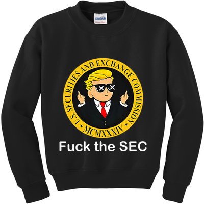 Fuck The Sec Mcmxxxiv Us Securities And Exchange Commission Kids Sweatshirt