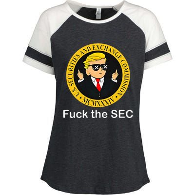 Fuck The Sec Mcmxxxiv Us Securities And Exchange Commission Enza Ladies Jersey Colorblock Tee