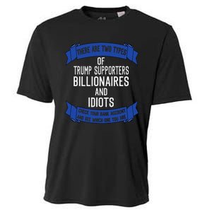 Funny Trump Supporters Idiots And Billionaires Cooling Performance Crew T-Shirt