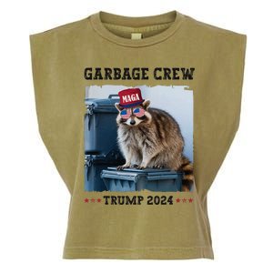 Funny Trump’S Supporters Are Garbage Joe Biden Garbage Crew Garment-Dyed Women's Muscle Tee