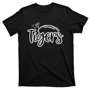 Football Tigers School Sports Fan Team Spirit T-Shirt