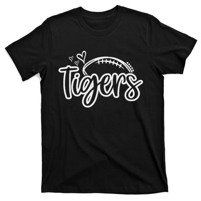 Football Tigers School Sports Fan Team Spirit T-Shirt