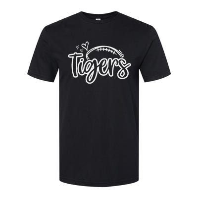 Football Tigers School Sports Fan Team Spirit Softstyle® CVC T-Shirt