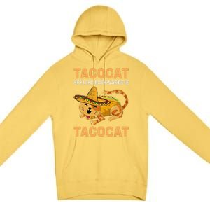 Funny Tacocat Spelled Backward Is Tacocat Cinco De Mayo Premium Pullover Hoodie