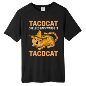 Funny Tacocat Spelled Backward Is Tacocat Cinco De Mayo Tall Fusion ChromaSoft Performance T-Shirt