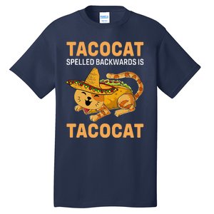 Funny Tacocat Spelled Backward Is Tacocat Cinco De Mayo Tall T-Shirt