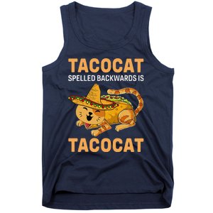 Funny Tacocat Spelled Backward Is Tacocat Cinco De Mayo Tank Top