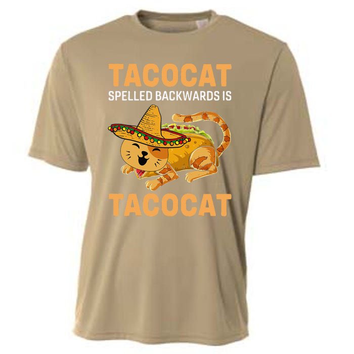 Funny Tacocat Spelled Backward Is Tacocat Cinco De Mayo Cooling Performance Crew T-Shirt