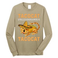 Funny Tacocat Spelled Backward Is Tacocat Cinco De Mayo Long Sleeve Shirt