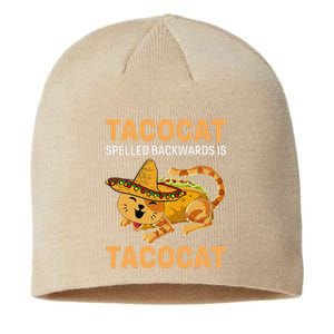 Funny Tacocat Spelled Backward Is Tacocat Cinco De Mayo Sustainable Beanie