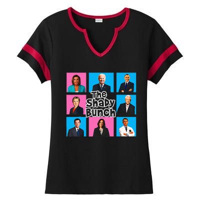 Funny The Shady Bunch 2024 Ladies Halftime Notch Neck Tee