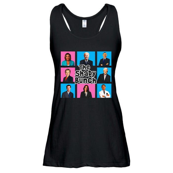 Funny The Shady Bunch 2024 Ladies Essential Flowy Tank