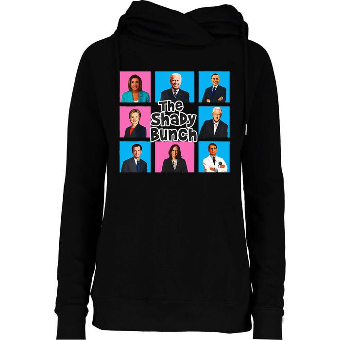 Funny The Shady Bunch 2024 Womens Funnel Neck Pullover Hood