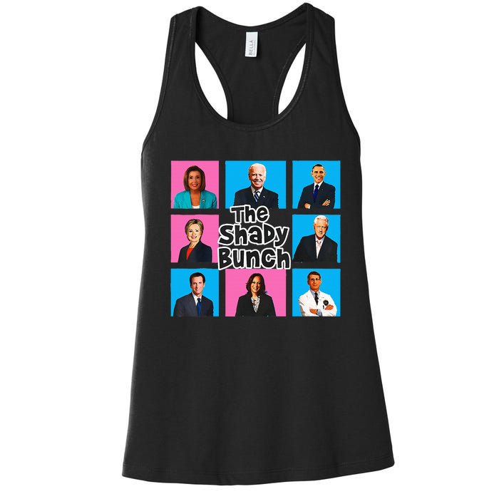 Funny The Shady Bunch 2024 Women's Racerback Tank