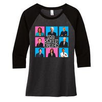 Funny The Shady Bunch 2024 Women's Tri-Blend 3/4-Sleeve Raglan Shirt