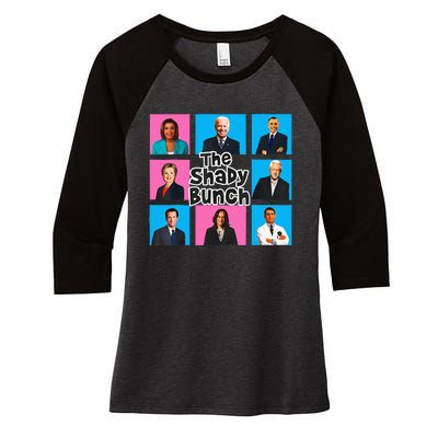 Funny The Shady Bunch 2024 Women's Tri-Blend 3/4-Sleeve Raglan Shirt