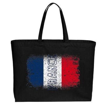 France Team Sports Soccer French Flag Jersey Cotton Canvas Jumbo Tote