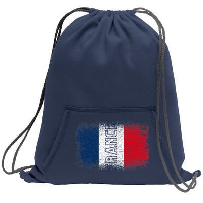 France Team Sports Soccer French Flag Jersey Sweatshirt Cinch Pack Bag