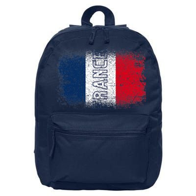 France Team Sports Soccer French Flag Jersey 16 in Basic Backpack