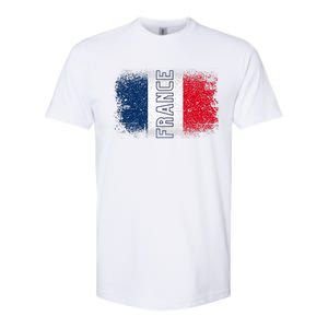 France Team Sports Soccer French Flag Jersey Softstyle CVC T-Shirt