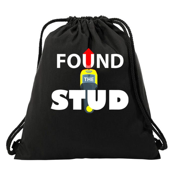 FOUND THE STUD FUNNY Drawstring Bag