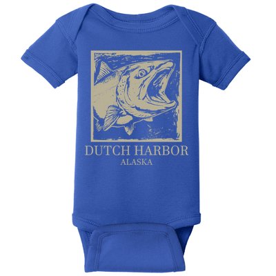 Fishing Town Souvenir Dutch Harbor Alaska Cool Gift Baby Bodysuit