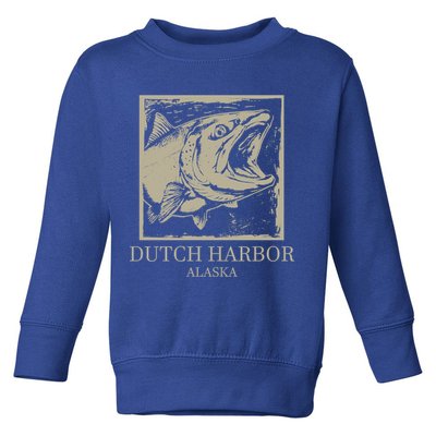 Fishing Town Souvenir Dutch Harbor Alaska Cool Gift Toddler Sweatshirt