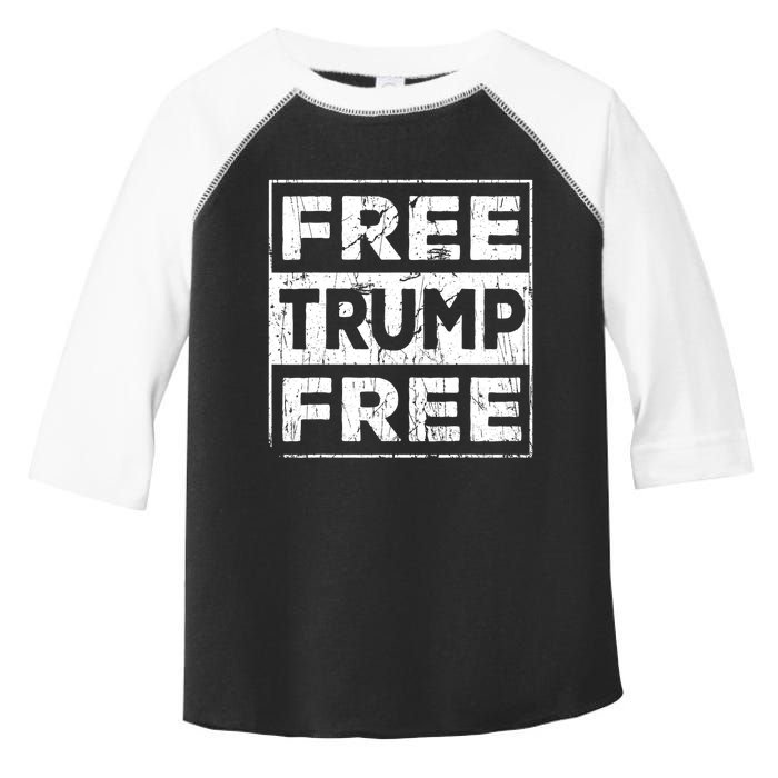 Free Trump Save America Free Donald Trump 2024 Republican Toddler Fine Jersey T-Shirt