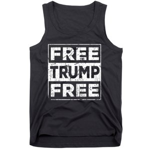 Free Trump Save America Free Donald Trump 2024 Republican Tank Top