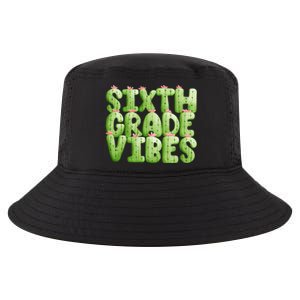 Friday Teacher Sixth 6Th Grade Level Cactus Vibes Boho Team Gift Cool Comfort Performance Bucket Hat