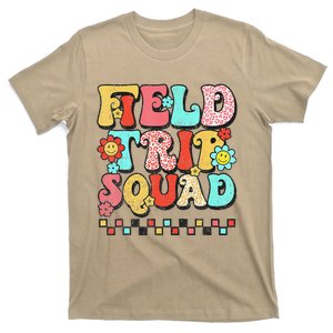 Field Trip Squad Leopard Retro Groovy Funny Field Day 2024 T-Shirt